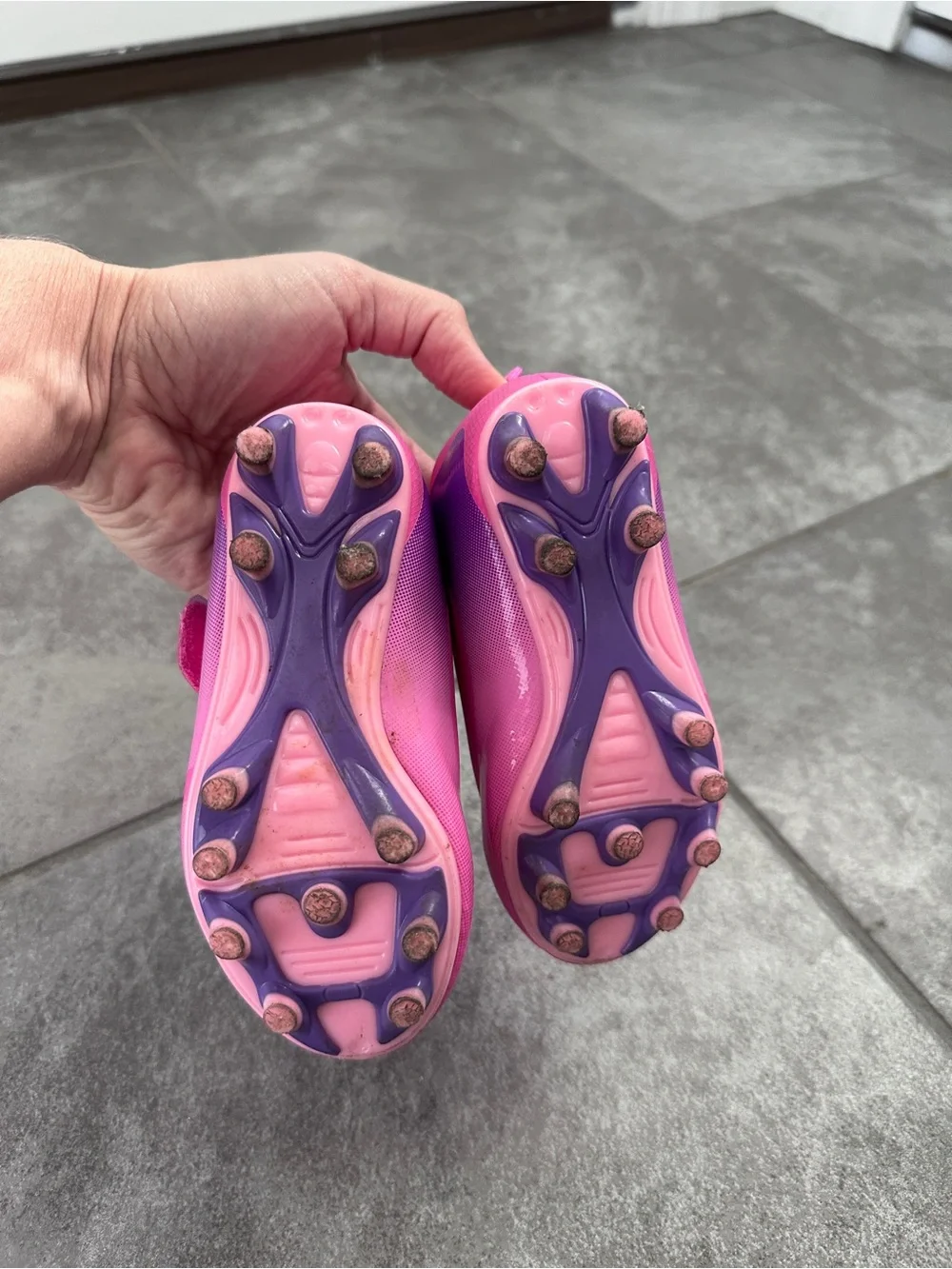 Pink Carter's Cleats Toddler Girl Size 7